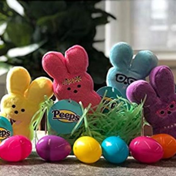 NWT 2022 Yellow 6" Medium Peeps for Pets Plush Bunny Toys for Dogs, Cats or Kids - Picture 4 of 7